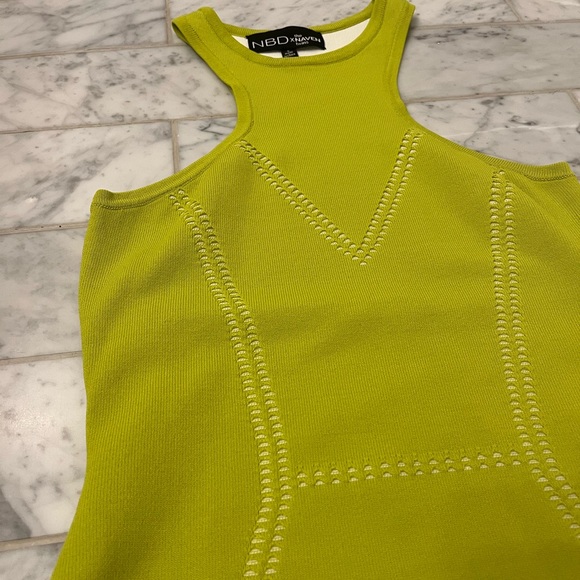 NBD x the Naven Twins - lime green body con dress - Picture 4 of 7